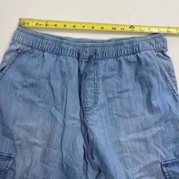 Sanctuary/Cargo Pants/size Large. Denim Wide Leg Sky Blue. - Picture 8 of 13